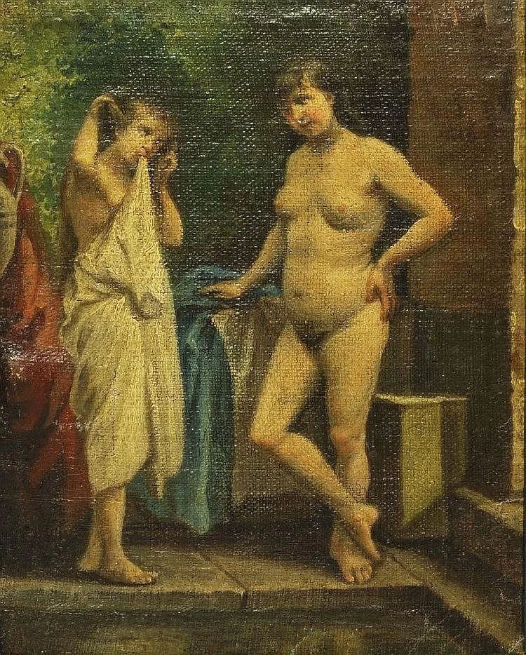 Conversazione al bagno - attribuito